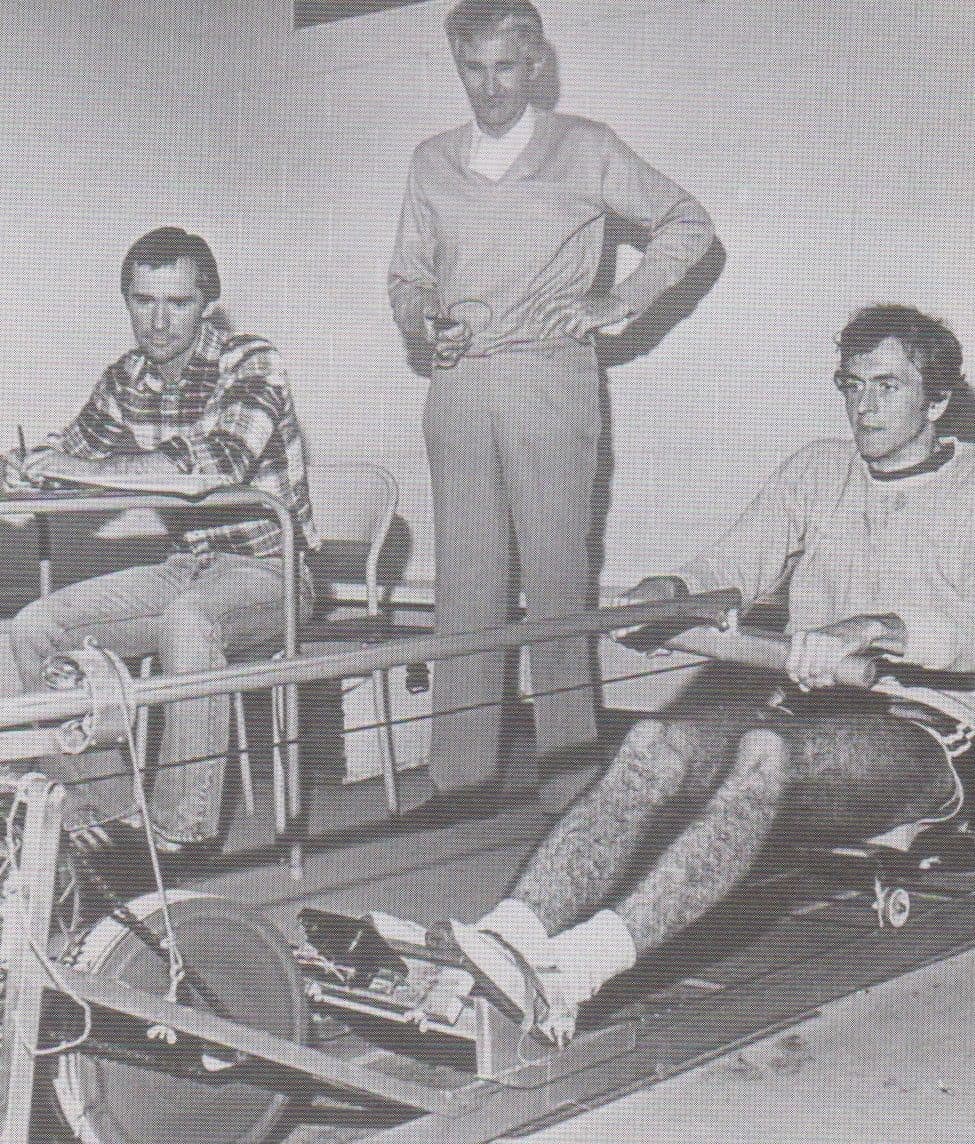 Erg with Frank Dwyer and Rich Pinder